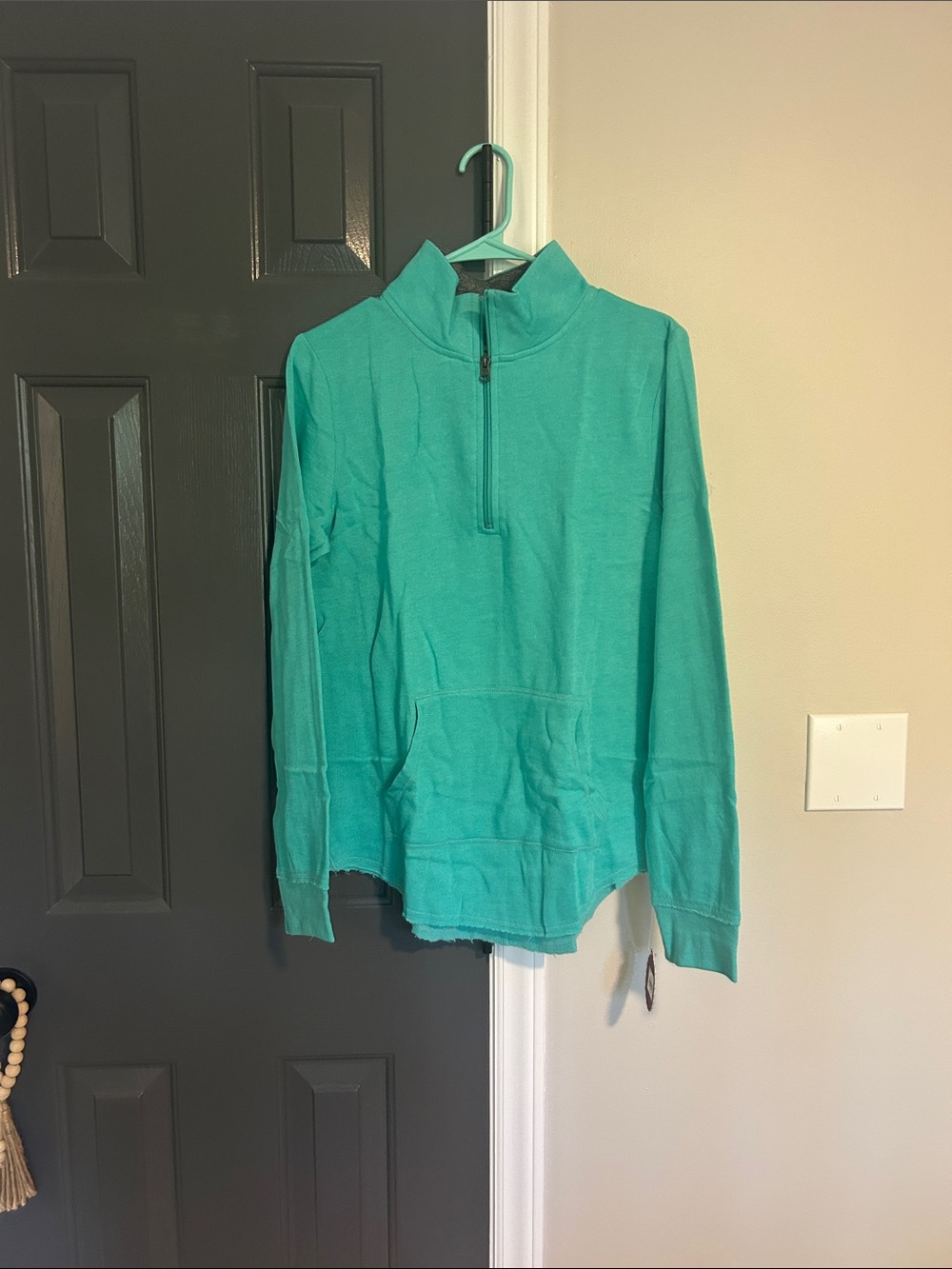 Kohl's Waterfall Mock Neck Tunic in Teal